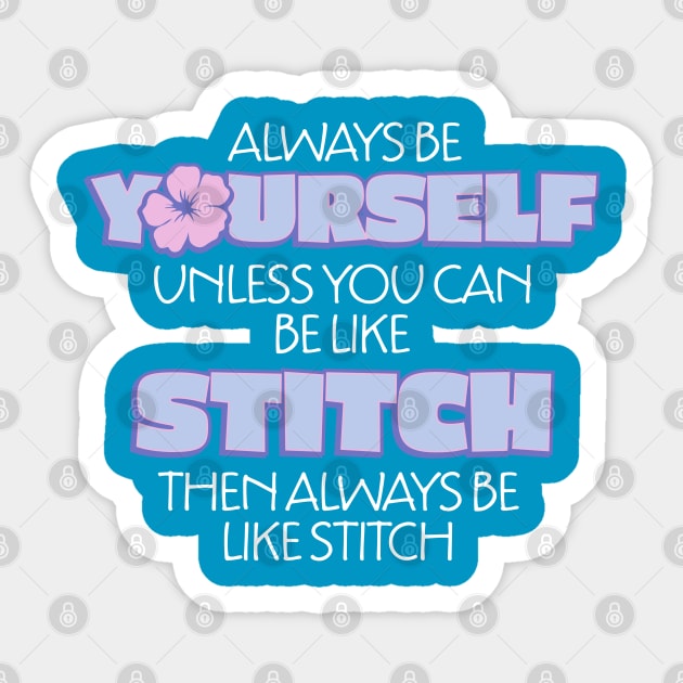 Be Stitch Sticker by WarbucksDesign